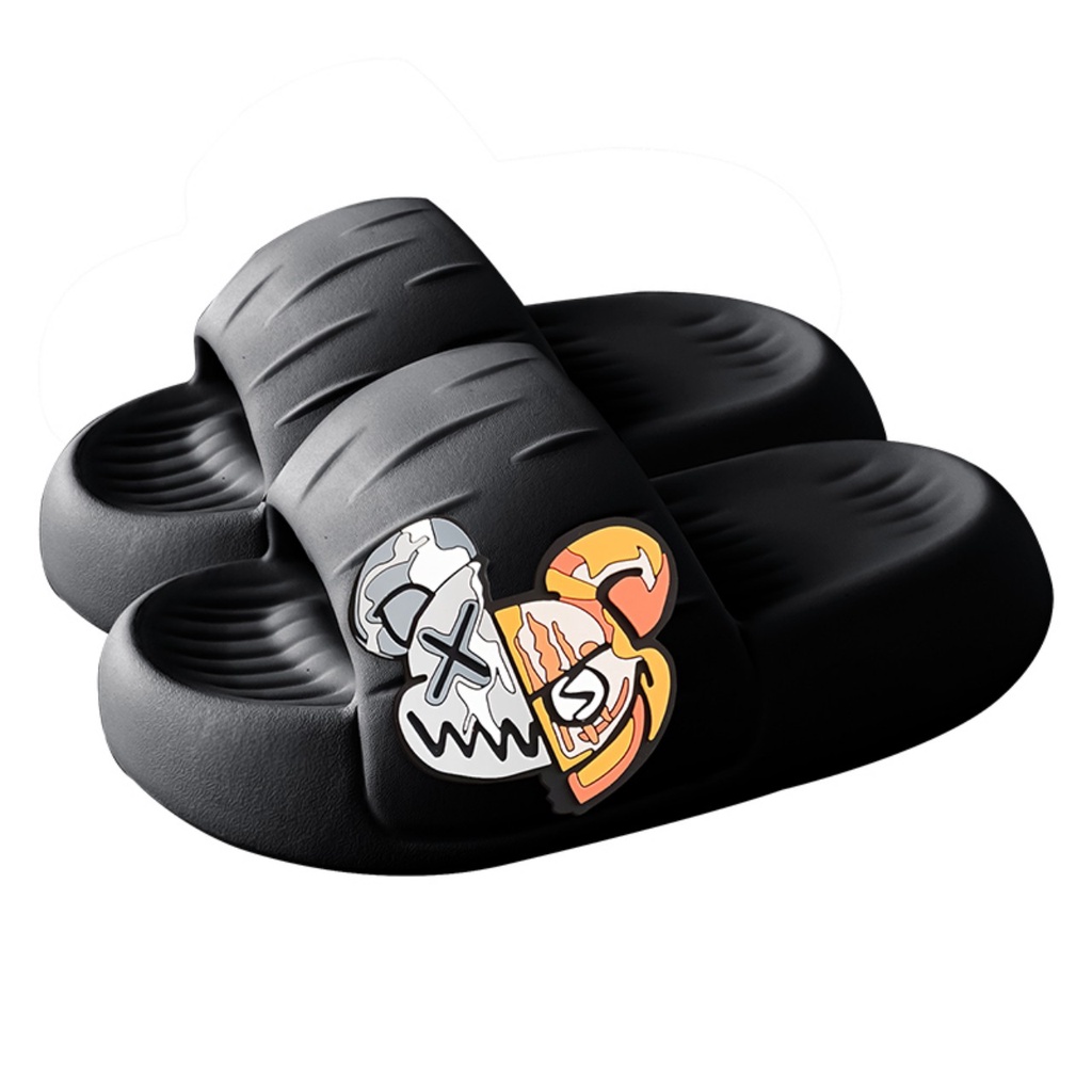 Dép lê, dép bánh mì cho nữ trend 2022 siêu mềm đính hình một bên siêu hot