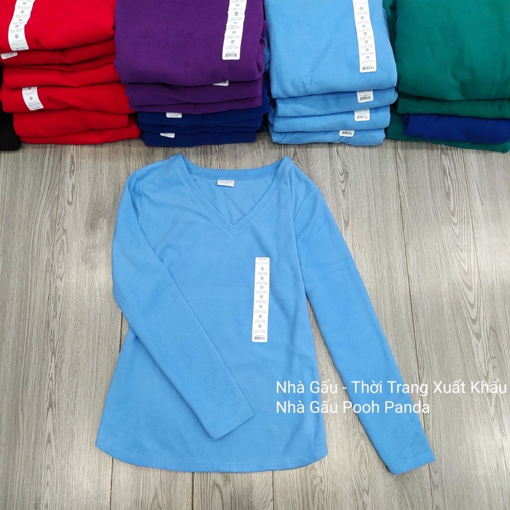 Áo ngủ nỉ giữ ấm xuất khẩu nhiều màu Geart Northwest sleepwear có BIGSIZE cho nữ