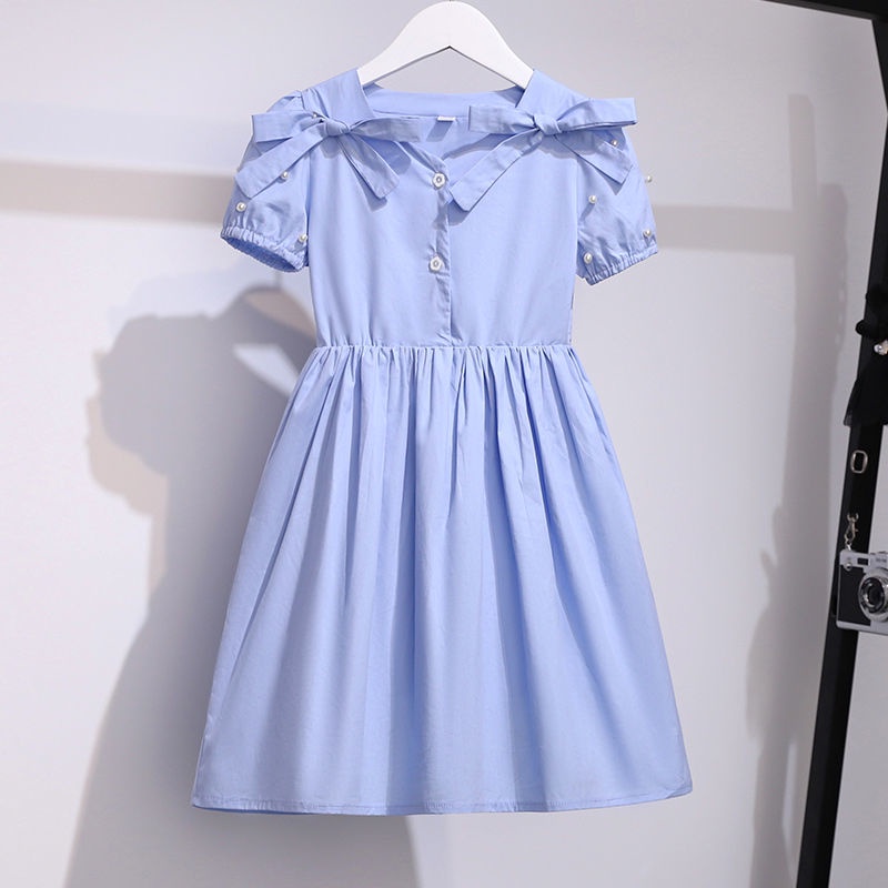Đầm Tay Ngắn Thiết Kế Mỏng Phong Cách Thời Trang Mới 2022 Dành Cho Bé Gái
