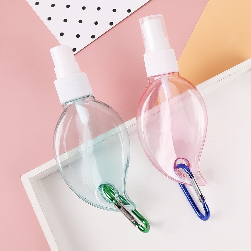 1 Bình Xịt Rỗng 50ML Bằng Nhựa Trong Suốt Hình Chiếc Lá Có Thể Tái Sử Dụng