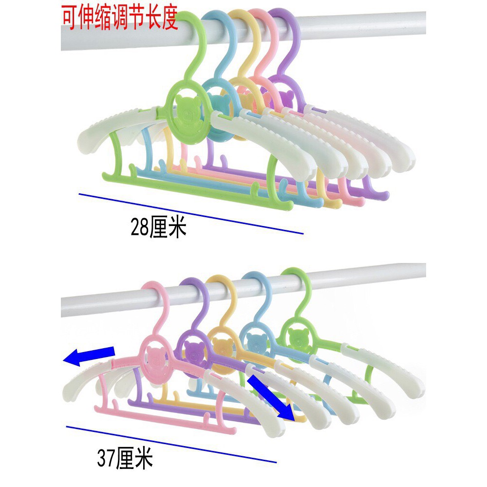 5 Móc treo quần áo cho bé bằng nhựa hình chú gấu tiện dụng 𝐊𝟖𝟏