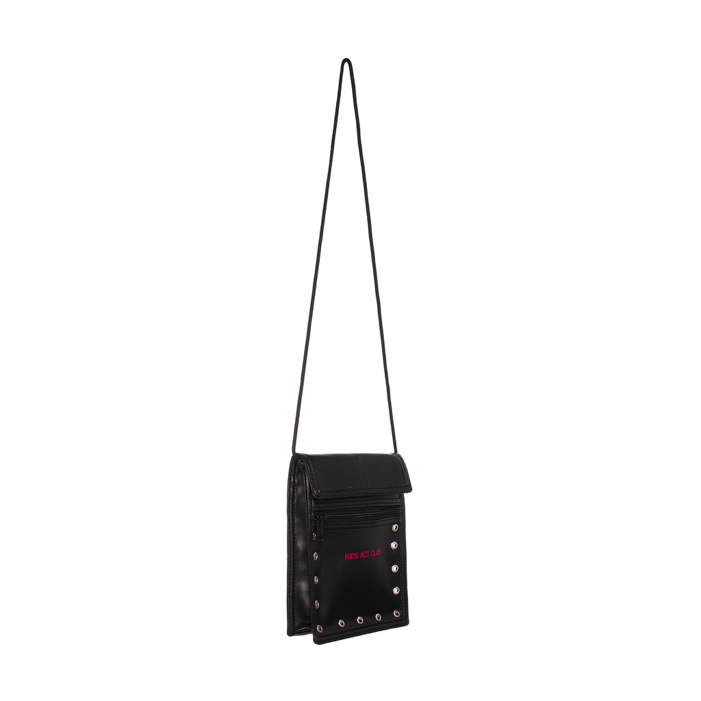 Túi Da đeo chéo màu đen NECK BAG - BLACK