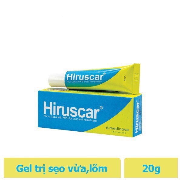 Hiruscar Gel Cải Thiện Sẹo Vừa, Sẹo Lõm, Sẹo Thâm