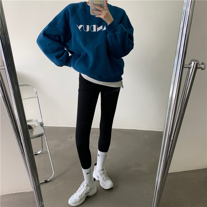 Quần Legging Chất Liệu Nhung Ấm Áp Thiết Kế Ôm Sát Tôn Dáng | BigBuy360 - bigbuy360.vn