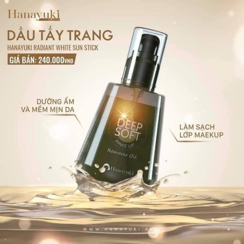 Dầu Tẩy Trang Hanayuki Made in Korea