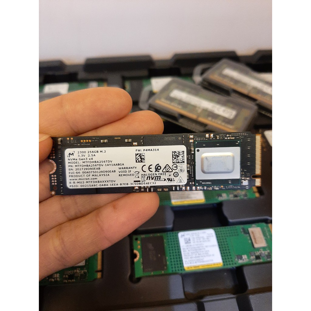 Ổ cứng SSD M2 PCIe 2280 Micron 2300 NVMe - 256GB