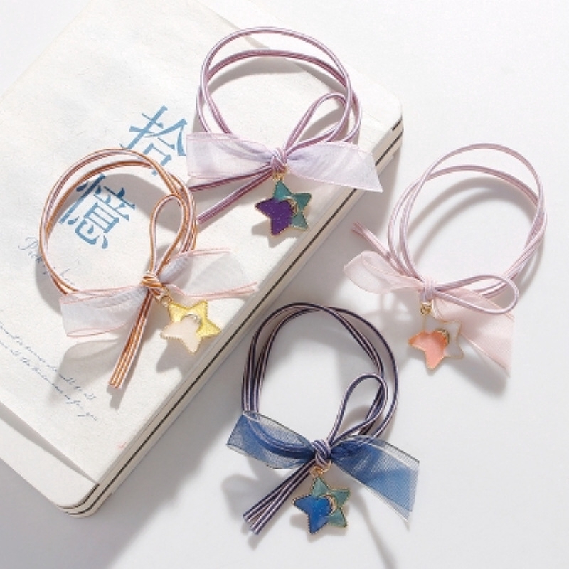 Dây Cột Tóc Cao Su Thiết Kế Đơn Giản Phong Cách Nhật Bản