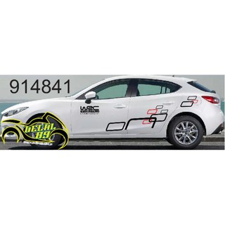 Tem dán sườn ô tô con 4 chỗ (mazda 3, kia k3, vios....)