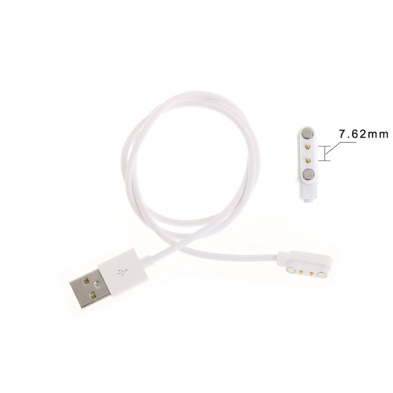 Dây Cáp Sạc Usb 2 Pin Khoảng Cách 7.62mm Cho Đồng Hồ Thông Minh