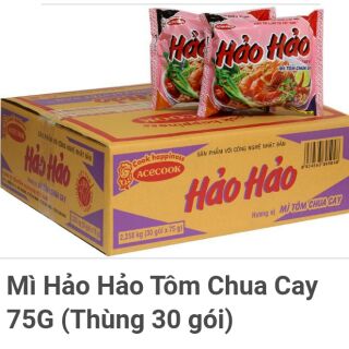 Mì Hảo Hảo tôm chua cay 75g (Thùng 30 gói)