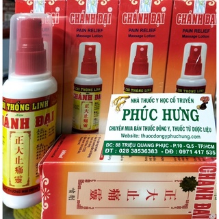 Dầu xoa bóp Chỉ Thống Linh_Chánh Đại loại xịt