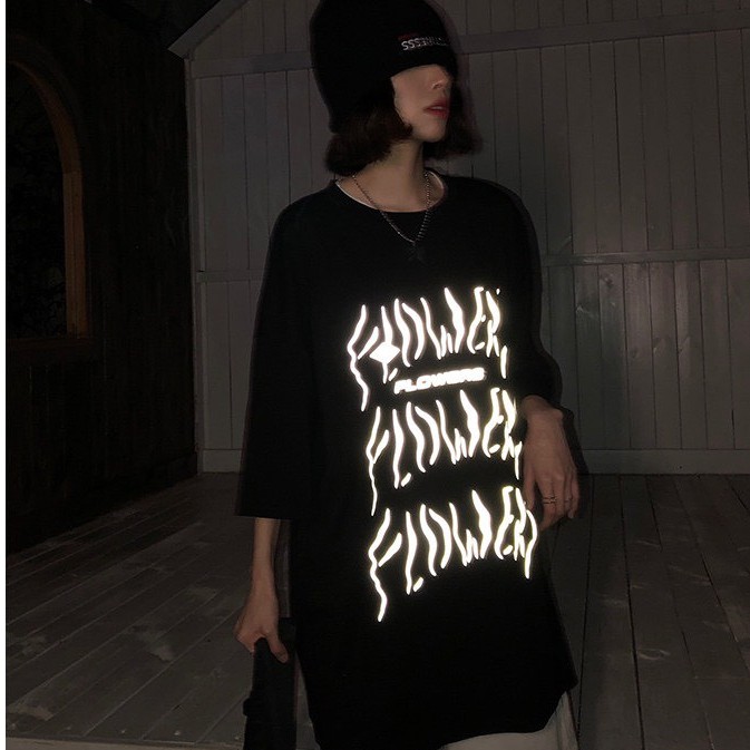 ÁO THUN PHẢN QUANG FLOWERS UNISEX OVERSIZED