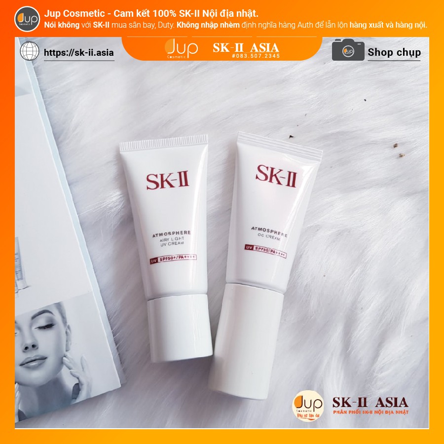 [ Nội địa Nhật ] Kem nền chống nắng và kem chống nắng SK-II Atmosphere Airy Light UV Cream SPF 50++++