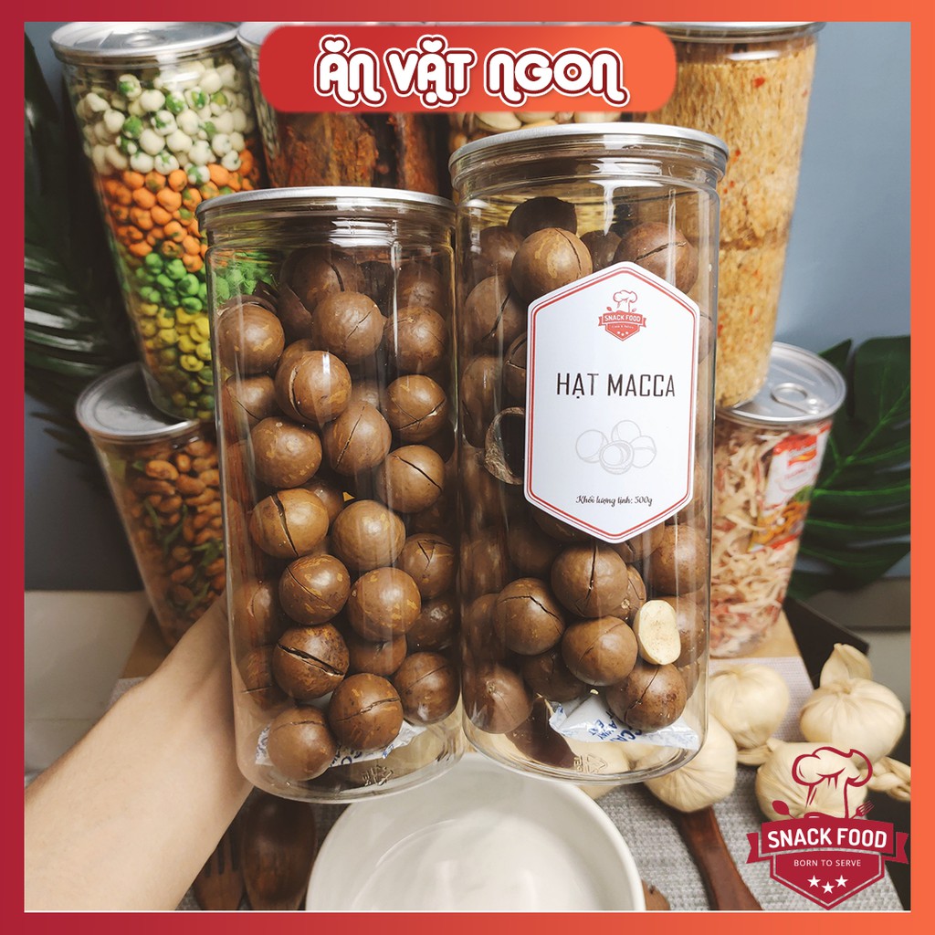 500gr Hạt Macca nứt vỏ, Macadamia, Mắc ca, hàng loại 1, kèm đồ khui, hủ pet, Đồ ăn vặt Snack Food | WebRaoVat - webraovat.net.vn