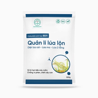 Chế phẩm sinh học BS11 - Quản lý lúa lộn - Xử lý hạt lúa lộn, lúa cỏ, hạt cỏ, chống xì phèn, hạn chế chết cây con - 500g