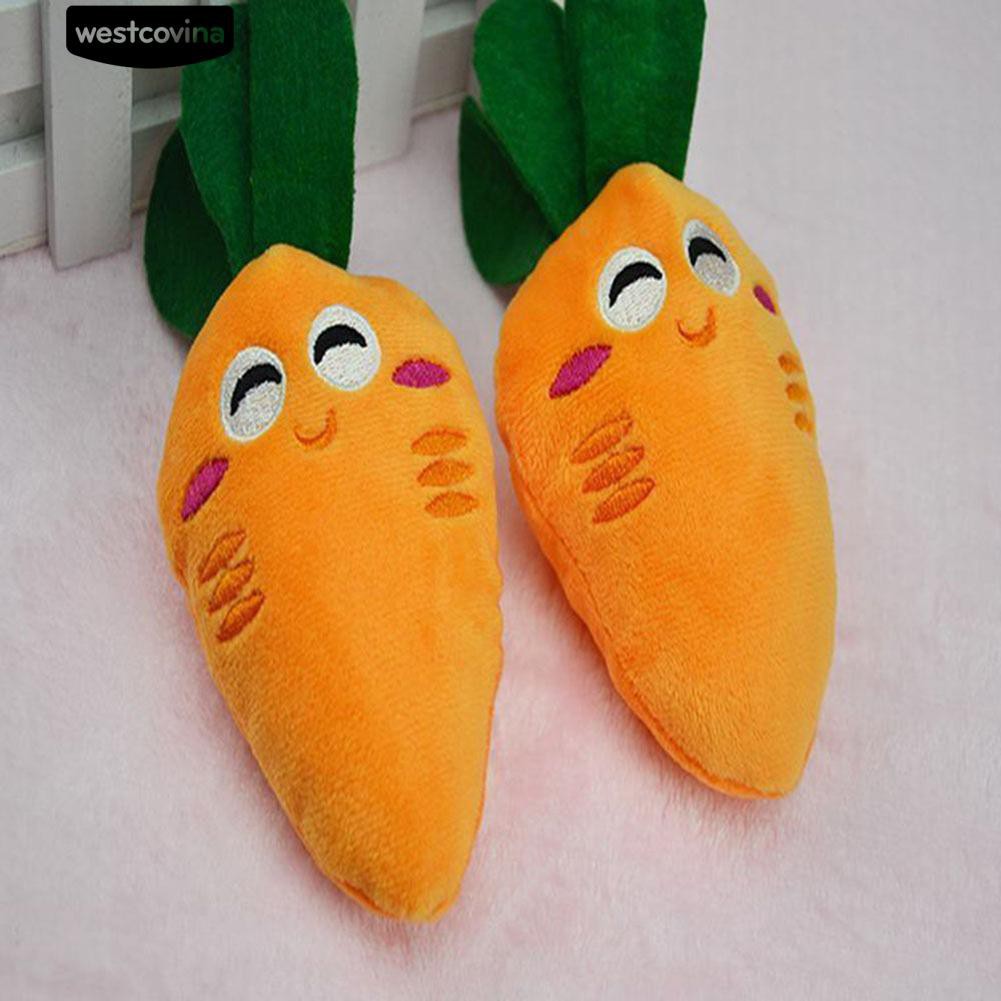 Đồ chơi nhồi bông hình củ cà rốt dễ thương cho thú cưng