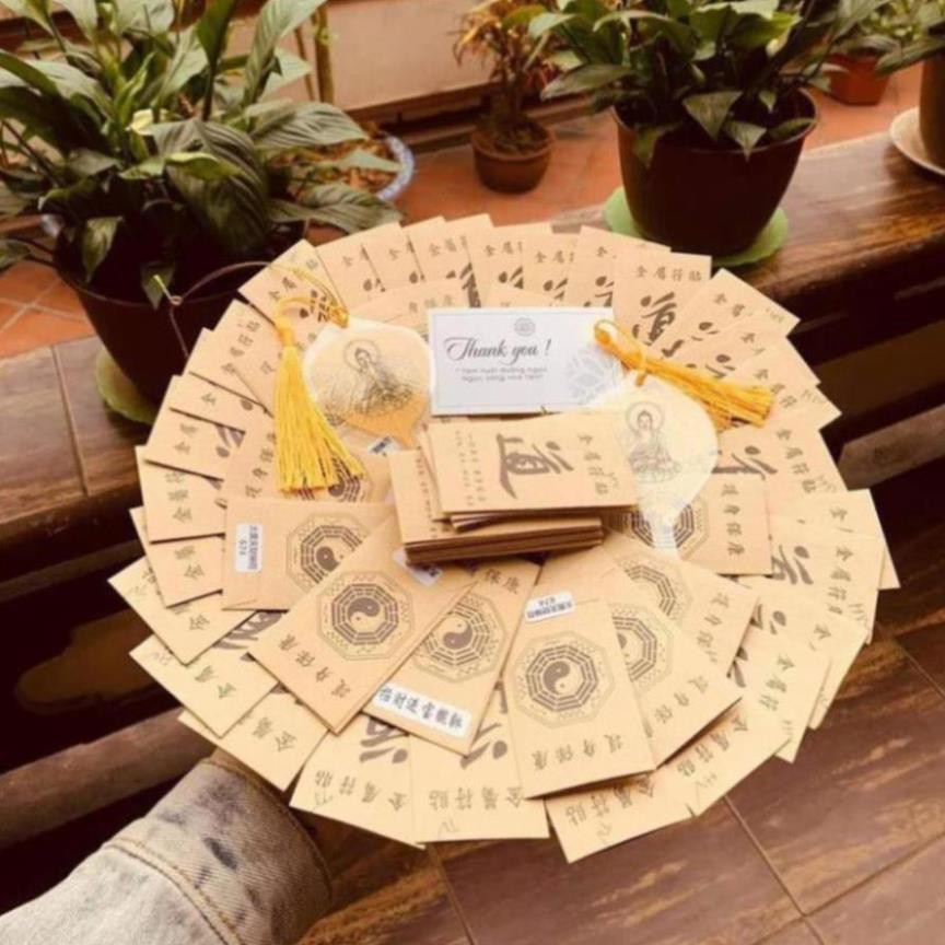 [SHOPEE TRỢ GIÁ] Miếng dán thần tài cầm búa linh phù tài lộc để ví, ốp dán điện thoại máy tính bảng