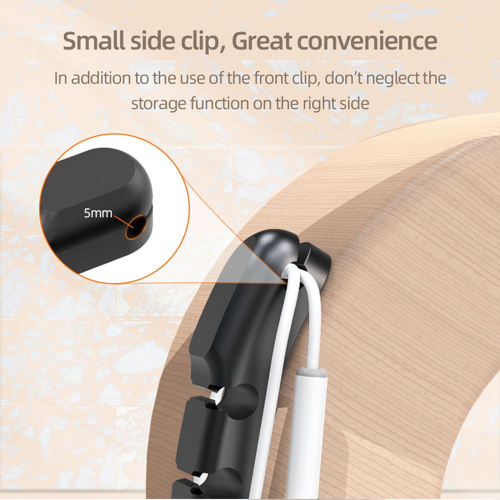 Dụng Cụ Giữ Dây Cáp Silicone Để Bàn Tiện Lợi|Kẹp Cố Định Dây Cáp Chuột/Bàn Phím Văn Phòng Nhiều Màu Sắc