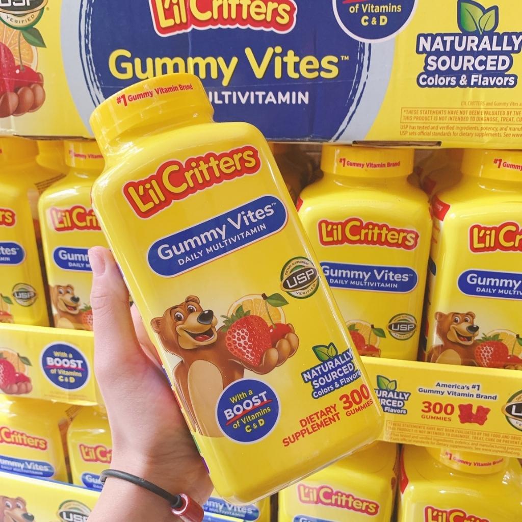 Kẹo Dẻo Bổ Sung Vitamin L'il Critters Gummy Vites 300 Viên