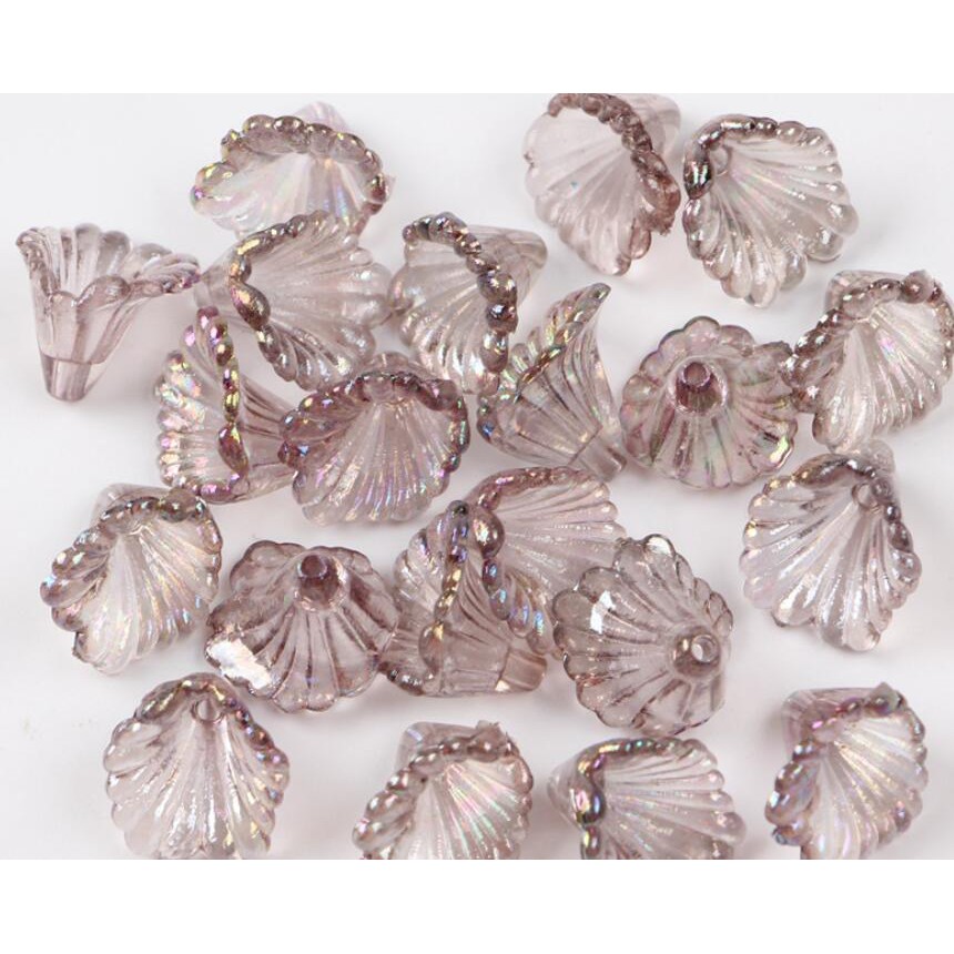 Set 100 Hạt Xỏ Lỗ Làm Trang Sức Bằng acrylic 10x12mm y1419 diy