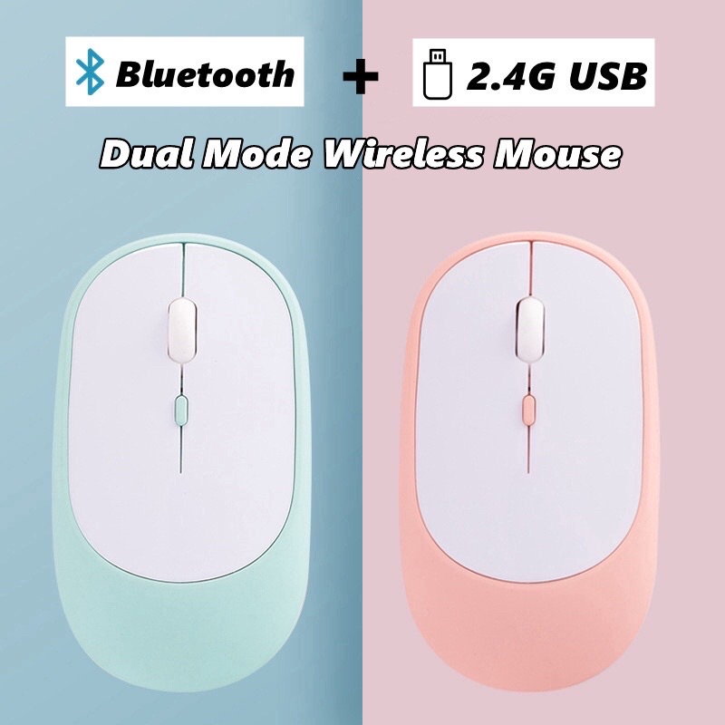 Chuột không dây bluetooth wireless 2.4G NM003 pin sạc chống ồn im lặng laptop pc smartphone