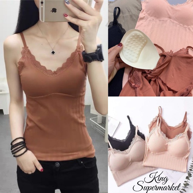 [HÀNG MỚI] ÁO LÓT REN DÁNG DÀI, ÁO HAI DÂY CÓ SẴN ĐỘN NGỰC ABR1926