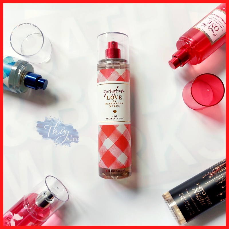 Xịt Thơm Cơ Thể Gingham Love Bath and Body Works Hương Trái Cây, Ngọt Ngào, Lãng Mạn 236ml