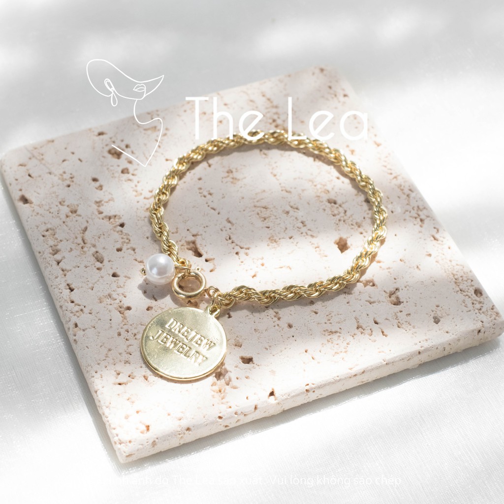 Vòng tay dây vàng Gold chain cao cấp mẫu mới nhất, Lắc tay 𝗧𝗵𝗲 𝗟𝗲𝗮 phong cách hiện đại