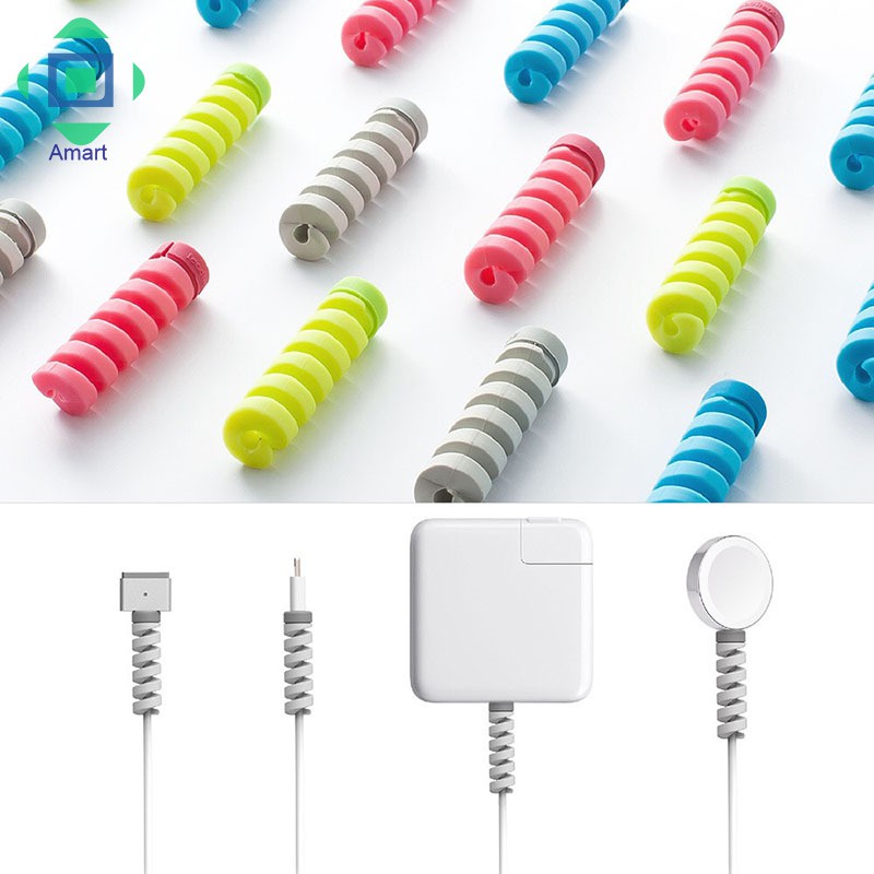 Set 4 Phụ Kiện Bảo Vệ Dây Cáp Sạc Usb Tiện Lợi