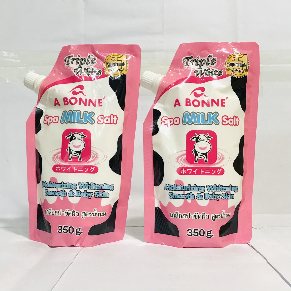 Muối tắm sữa bò tẩy tế bào chết A Bonne Spa Milk Salt 350g Thái Lan