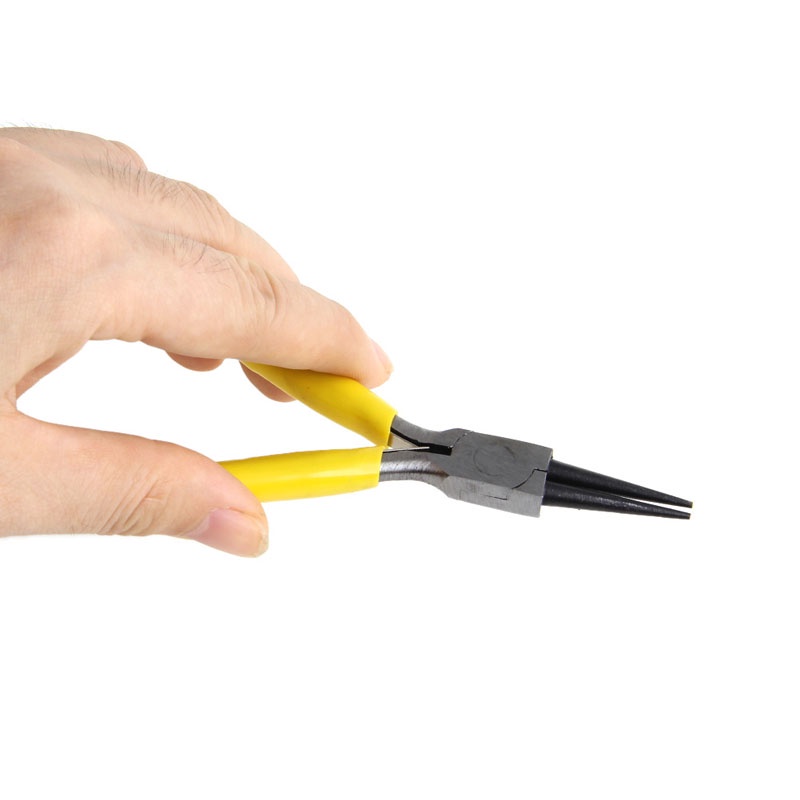Kìm mũi tròn mini làm từ thép carbon làm trang sức thủ công tiện lợi DIY