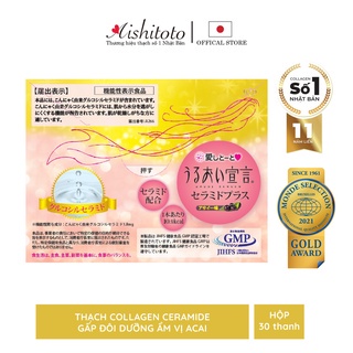 Thạch collagen Nhật Bản aishitoto collagen jelly ceramide plus