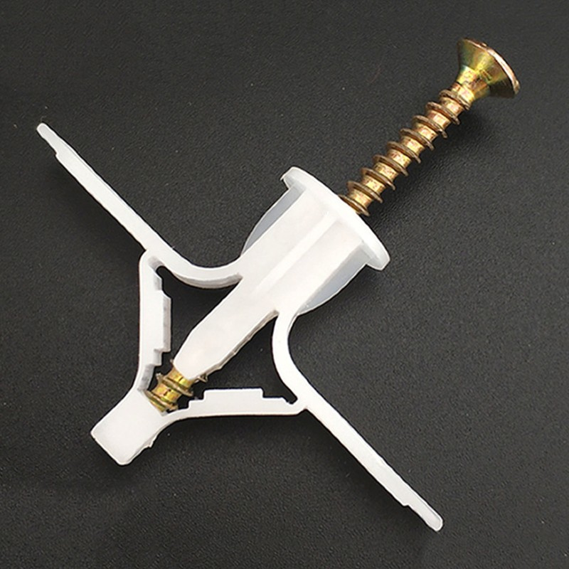 Set 50 ốc vít mở rộng vách thạch cao gạch tự khoan cải thiện tường nhà dành cho tấm thạch cao nhựa nylon