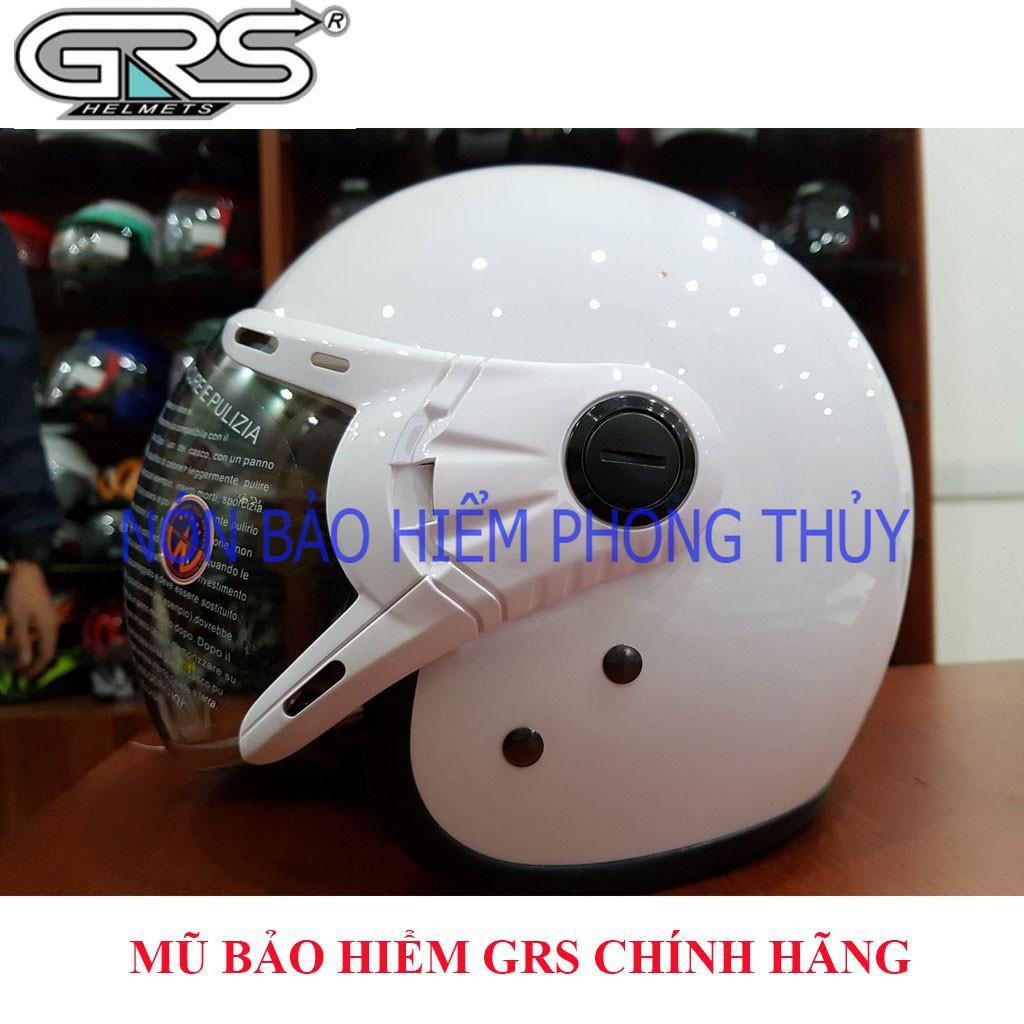 [ SHOPEE ] MŨ BẢO HIỂM 3/4 ĐẦU GRS CHÍNH HÃNG - A368 KÍNH