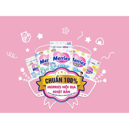 Tã/Bỉm DÁN MERRIES Nội Địa Nhật M68