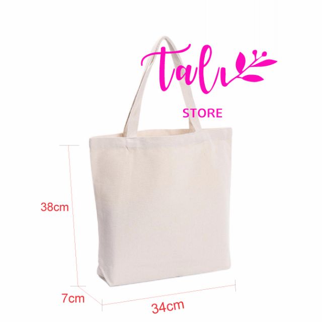 [GIÁ HỦY DIỆT ] Túi vải tote nữ Canvas trơn trắng,đen,ngà có khóa -Sỉ bal | BigBuy360 - bigbuy360.vn