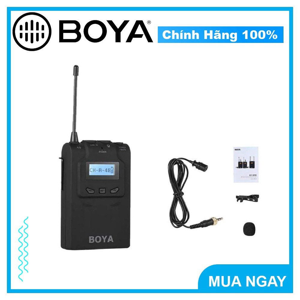 [Mã ELHACE giảm 4% đơn 300K] Bộ phát không dây dành cho Bộ mic By-WM8 Pro - BOYA TX8 PRO - UHF Wireless Transmitter