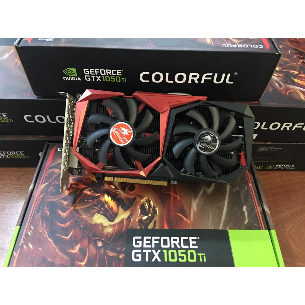 Vga GTX 1050ti 4G Colorful 2 fan game còn bảo hành đến 08/2022