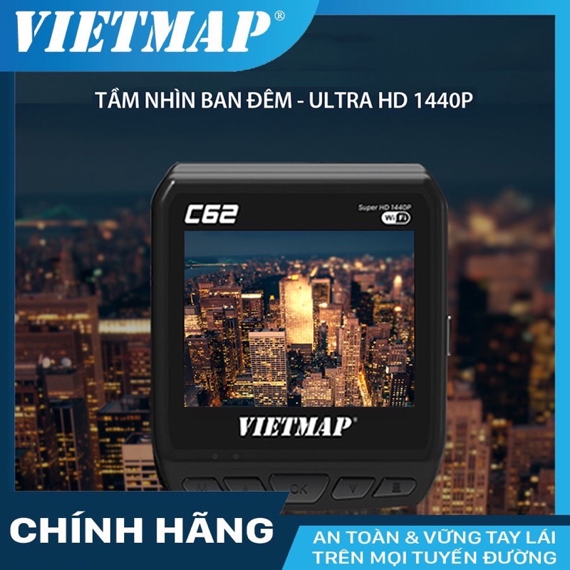 Camera hành trình ô tô Vietmap C62 + thẻ nhớ 32GB Class 10