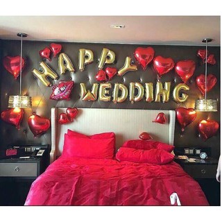 Bóng Chữ Happy Wedding