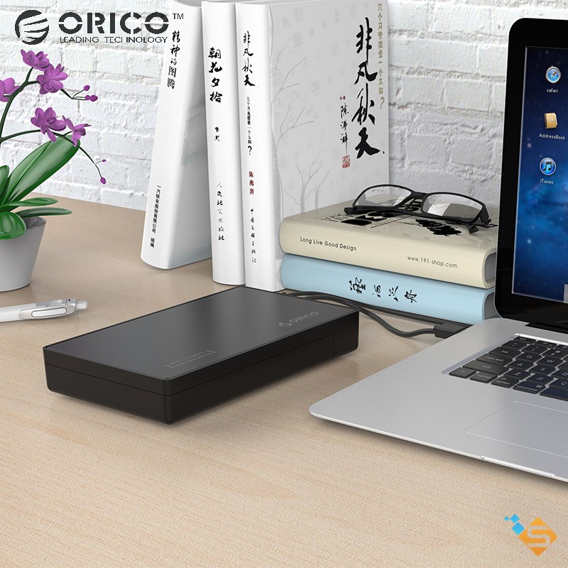 Hộp Đựng Ổ Cứng 3.5&quot; 2.5&quot; ORICO 3588US3 3588C3 USB 3.0 Type C và Type A Tốc Độ 5Gbps- Bảo Hành Chính Hãng 1 Năm