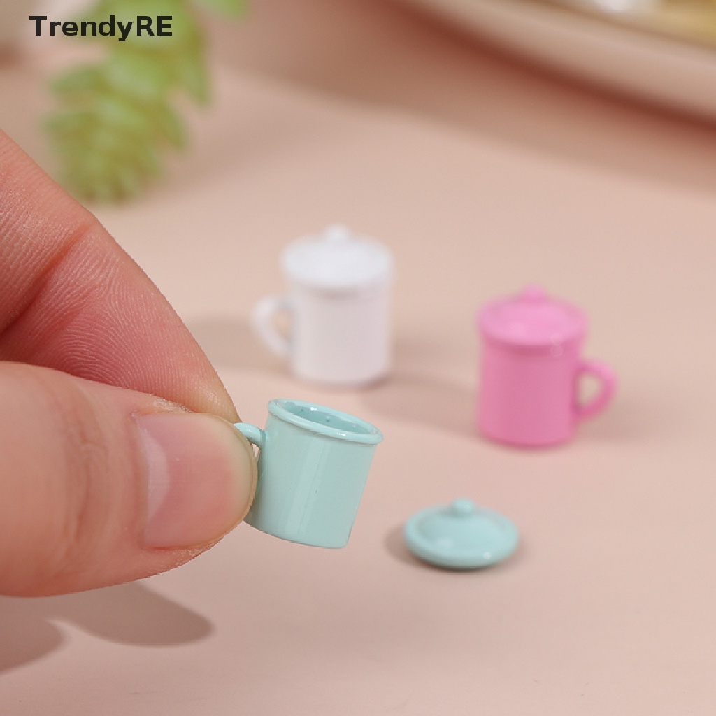 Trendy 1/12 Miniature retro cup / gargle cup Dollhouse Tableware for Dolls House Decor RE