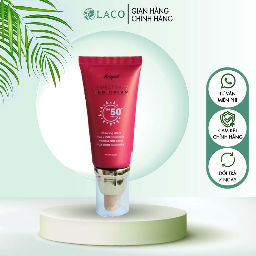 Kem chống nắng Rosyson Perfect Daily Sun Cream giúp da sáng hồng tự nhiên tuýp 50ml - HL010