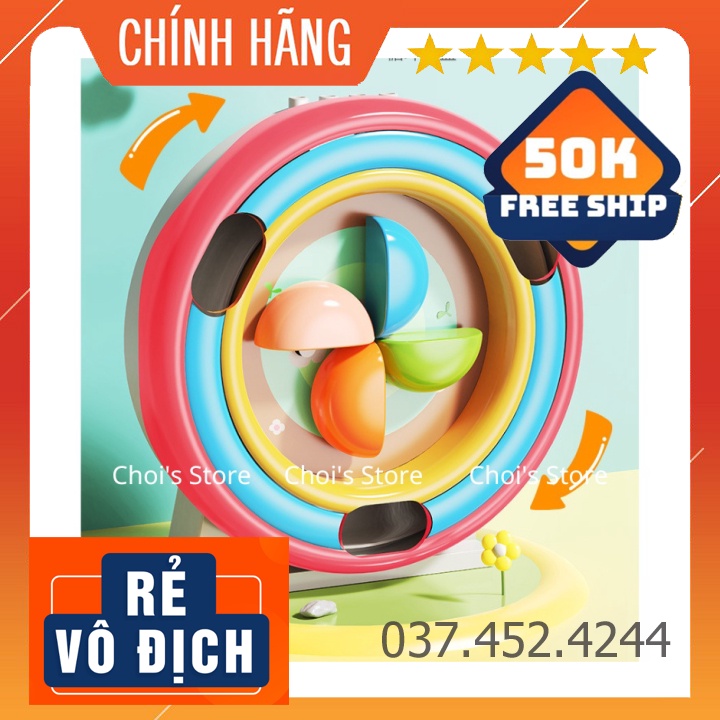 Đồ chơi giáo dục Freeship Bộ xếp hình, lắp ghép lego trượt bi cối xay gió FEELO