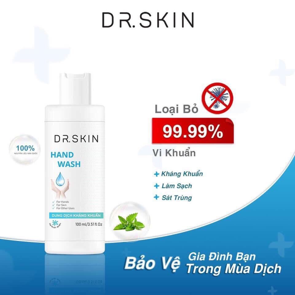 Dung Dịch Rửa Tay Khô Kháng Khuẩn Dr.Skin 100ml