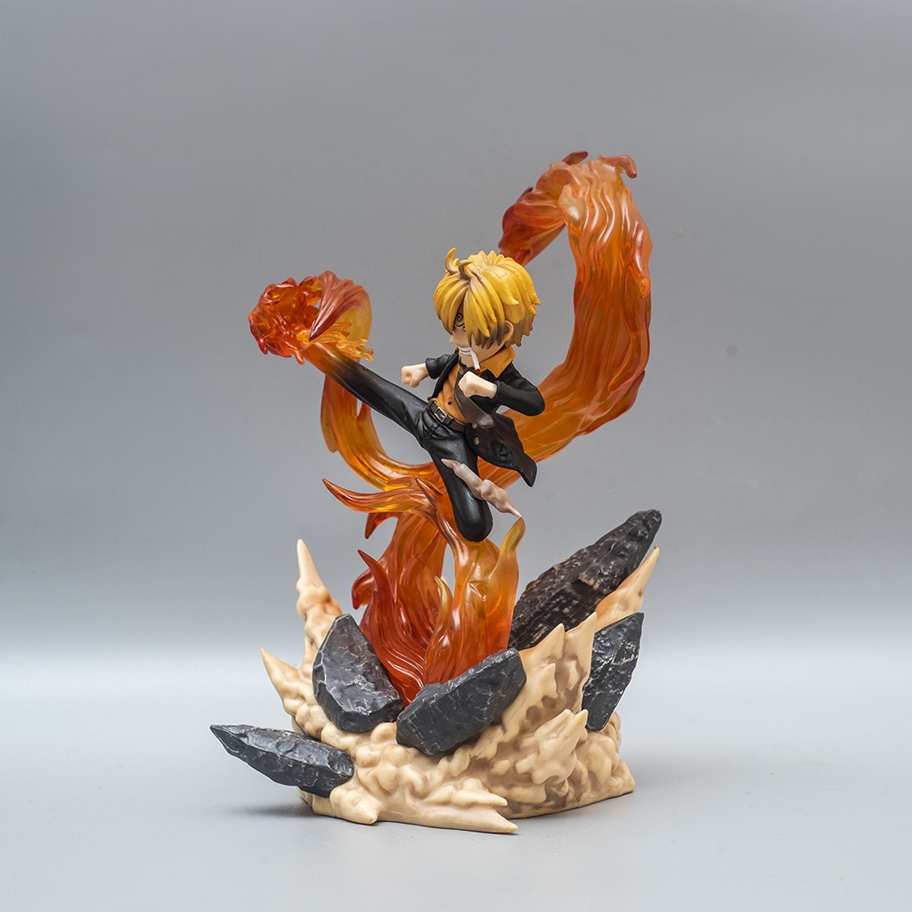 Mô hình One Piece Sanji Hắc Cước cao 22cm, mô hình One Piece Figure Sanji băng Mũ Rơm Haki Shop