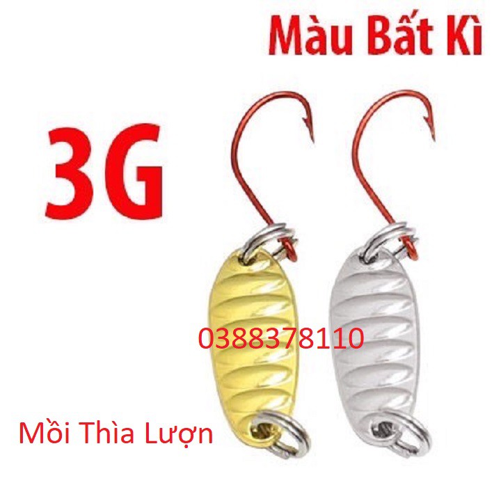 Mồi Thìa Lượn Spoon Chuyên Câu Cá suối, Cá Mương, Câu Lure MG2