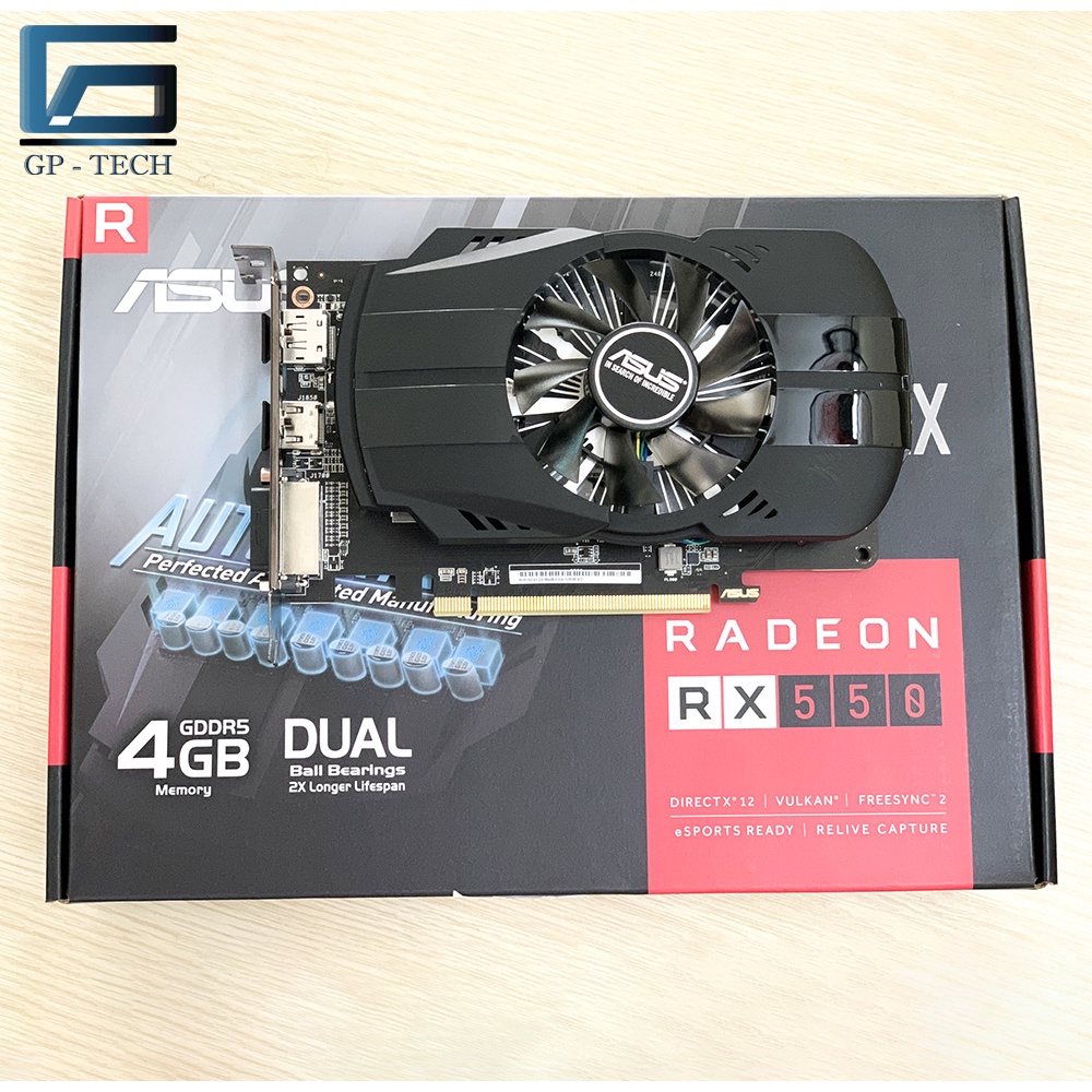 Card màn hình ASUS Phoenix Radeon RX 550 4GB GDDR5