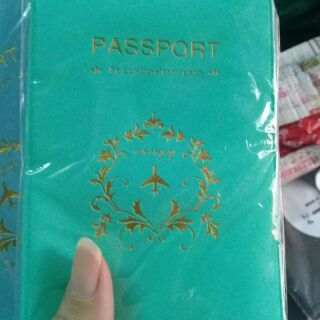 Combo 2 ví passport du lịch màu xanh