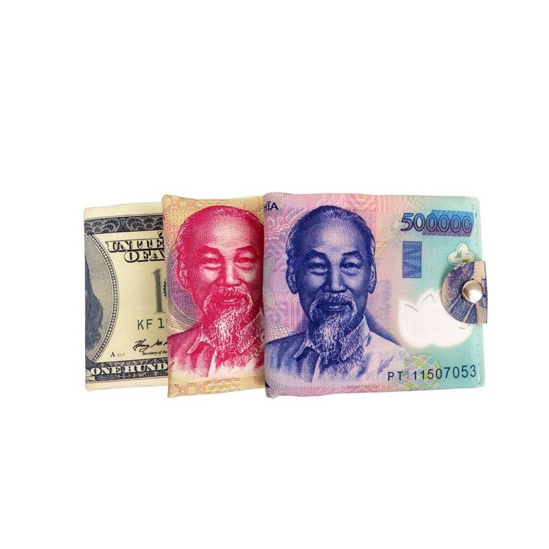 Ví vải da nam nữ